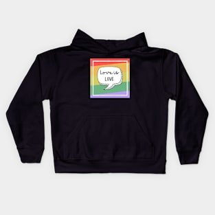 Love is love lgbt Kids Hoodie